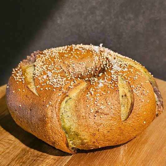 プレッツェル抹茶餡子バター