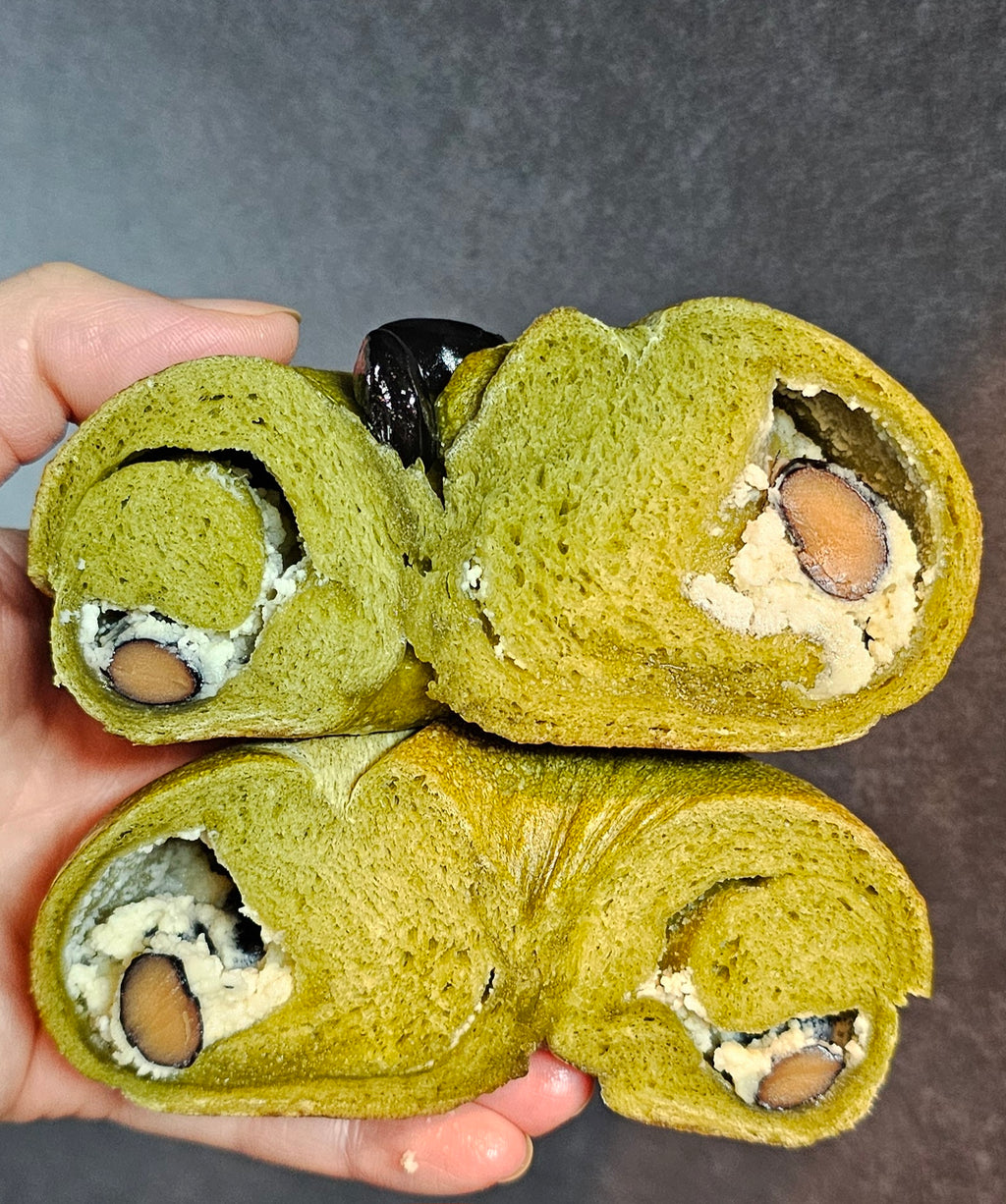 抹茶黒豆ミルク