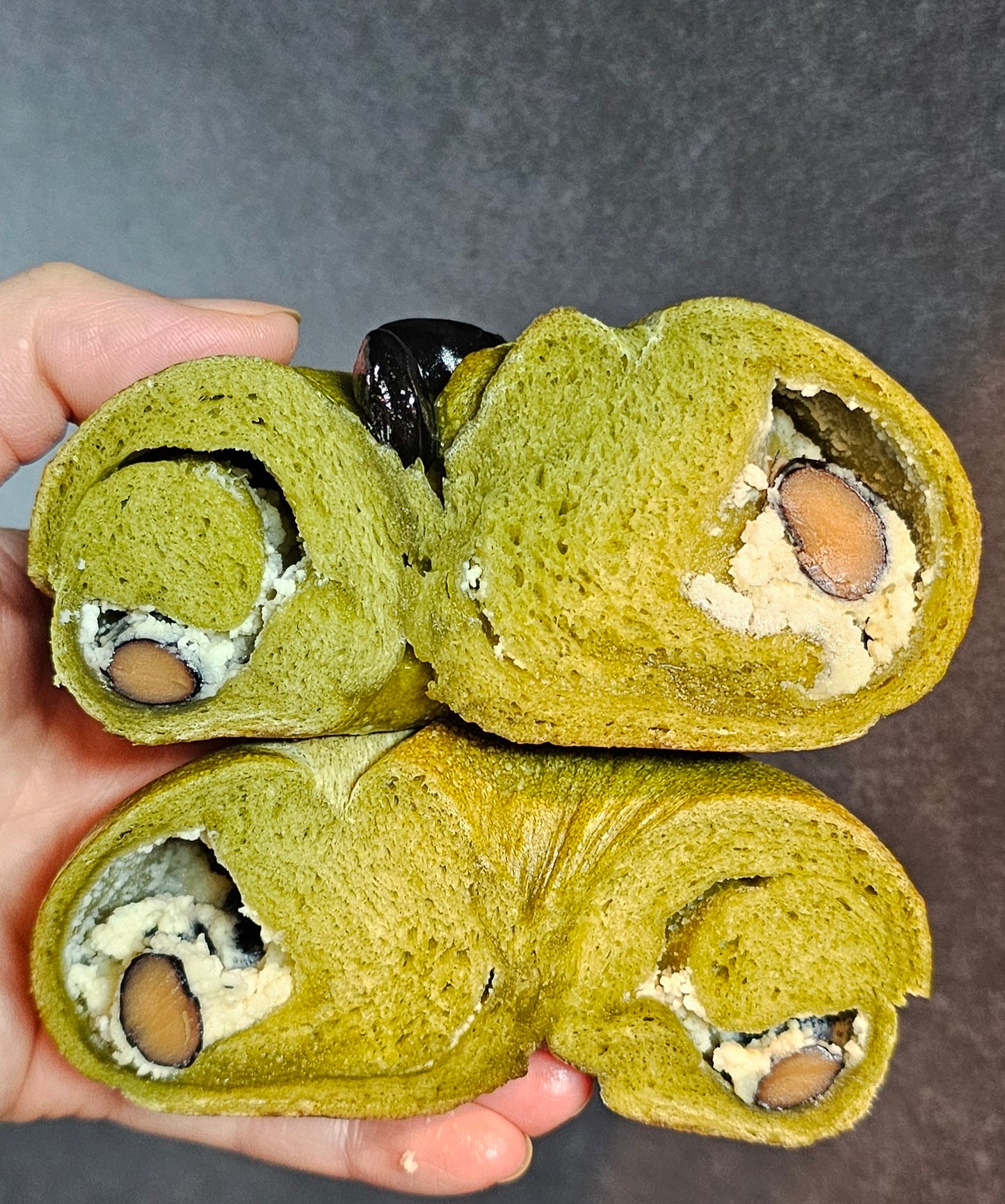 抹茶黒豆ミルク