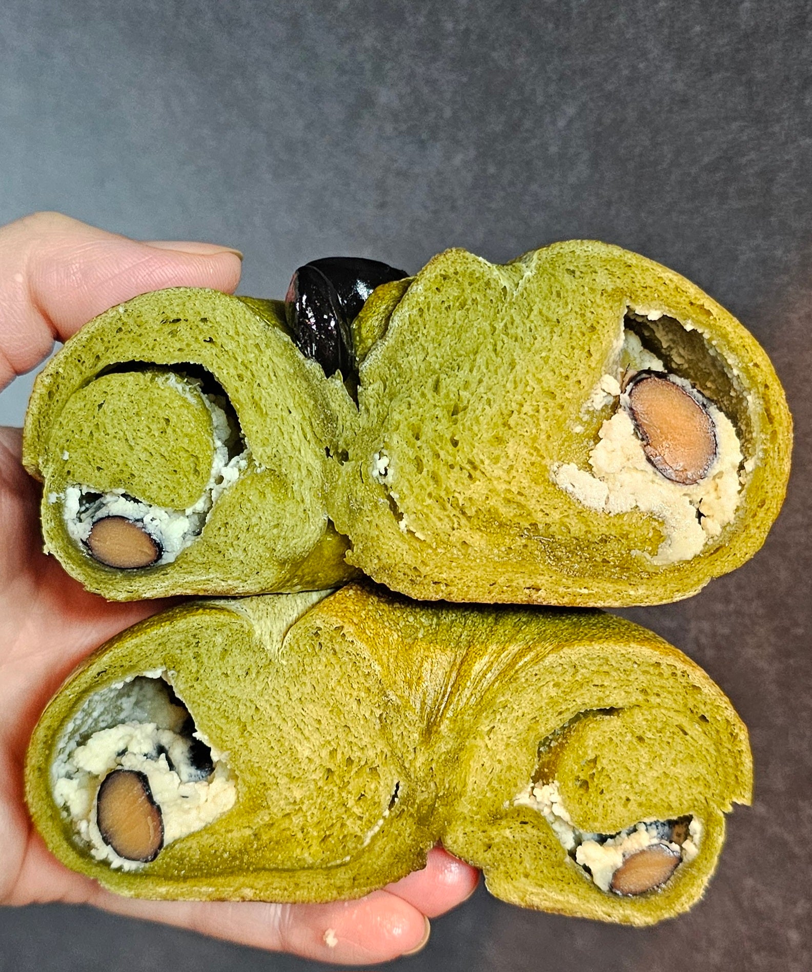 抹茶黒豆ミルク